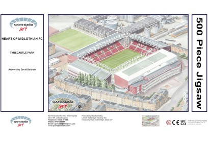 Tynecastle Park Stadium Fine Art Jigsaw Puzzle - Hearts FC